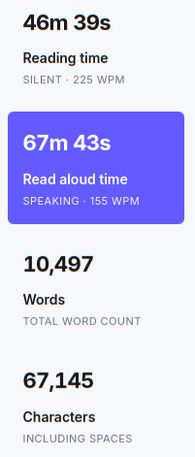 Dik drie kwartier, zeker?