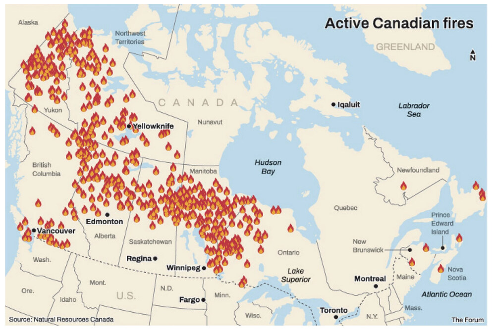 Find your nearest boreal fire here.